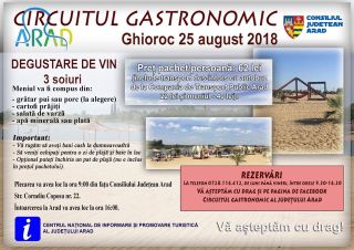 Circuitul Gastronomic, pe plaja de la Ghioroc, cu degustare de vinuri
