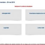 Rubrica „Alegeri europarlamentare 2019”, activată pe pagina de internet a MAE
