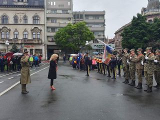 Manifestări omagiale în Piața „Avram Iancu“, de 9 Mai