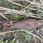 Bombă de aruncător, cu focosul deteriorat, descoperită la Șomoșcheș