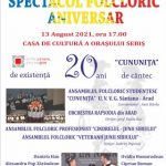 Spectacol aniversar cu ansamblul folcloric „Cununița“, la Sebiș
