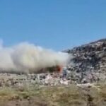 Incendiu la groapa de gunoi a municipiului Arad. Au intervenit pompierii