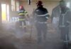 Incendiu la o fabrică de peleţi din Secusigiu. Niciun angajat nu a fost rănit