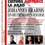 „Un Recviem German“ de Johannes Brahms, concert-eveniment în cadrul Zilelor Culturii Austriece la Arad