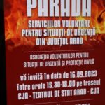 Serviciile Voluntare pentru Situații de Urgență din județul Arad, la paradă