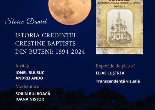 Lansare de carte la Biblioteca Județeană Arad. Despre trecutul și evoluția credinței baptiste din Buteni