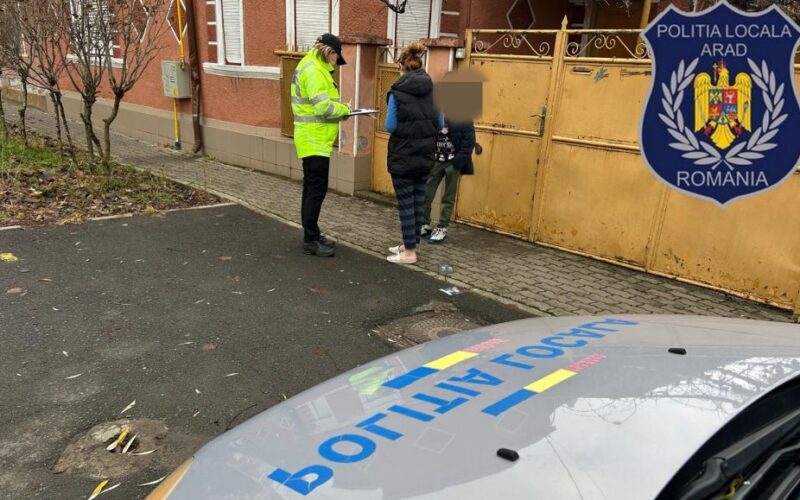 Polițiștii locali din Arad continuă activitățile pentru prevenirea abandonului școlar