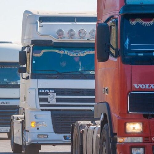 Zeci de transportatori au protestat faţă de introducerea platformei TollRo