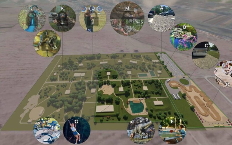 Un parc de aventură cu machete de dinozauri în mărime naturală este construit la Ineu, cu fonduri europene