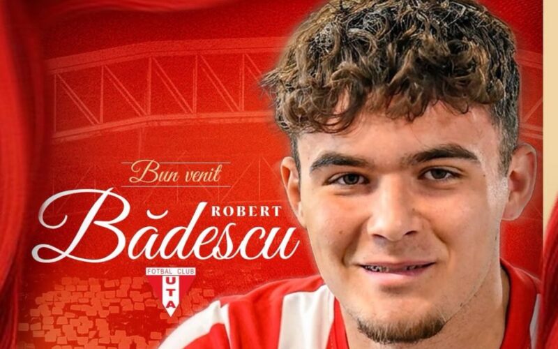 Robert Bădescu este noul jucător al UTA-ei