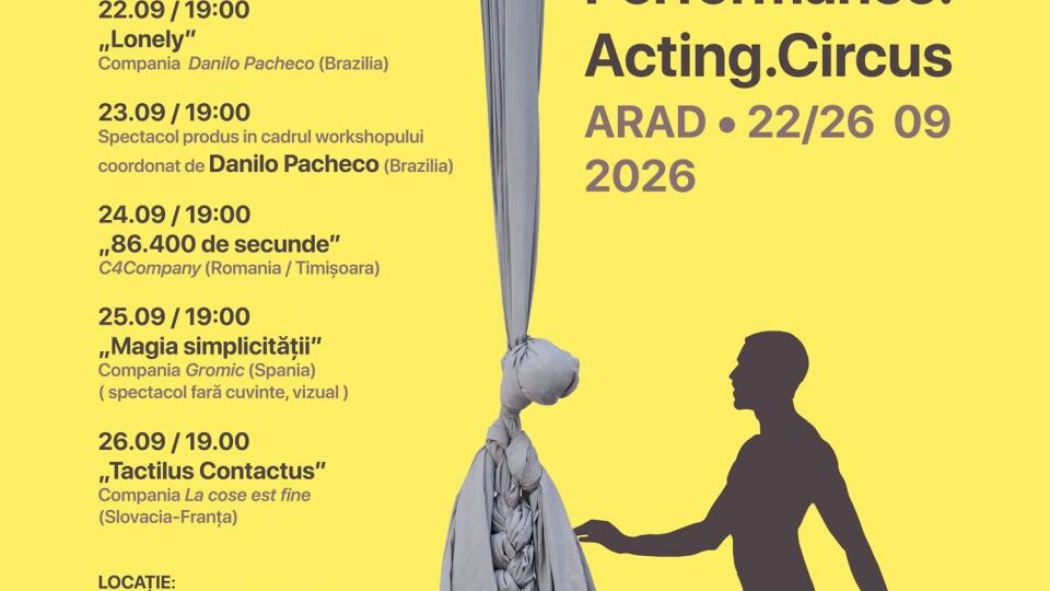 Festivalul internațional de teatru – circ, ediția 2026, la Arad