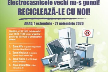 Campanie de colectare a deșeurilor electrice și electronice (DEEE), în Arad