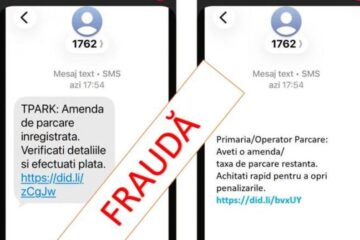 O nouă tentativă de fraudă prin mesaje transmise în numele serviciului TPARK