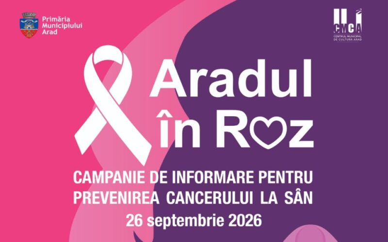 „Aradul în roz” – campanie de informare și prevenție a cancerului de sân