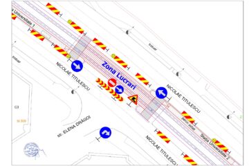 Circulația în zona Bulevardului Nicolae Titulescu – strada Elena Drăgoi din Arad, restricționată