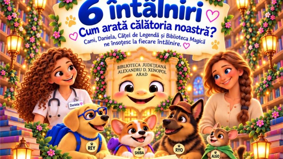 Căței de Legendă și Biblioteca Magică. O călătorie pentru copii curioși